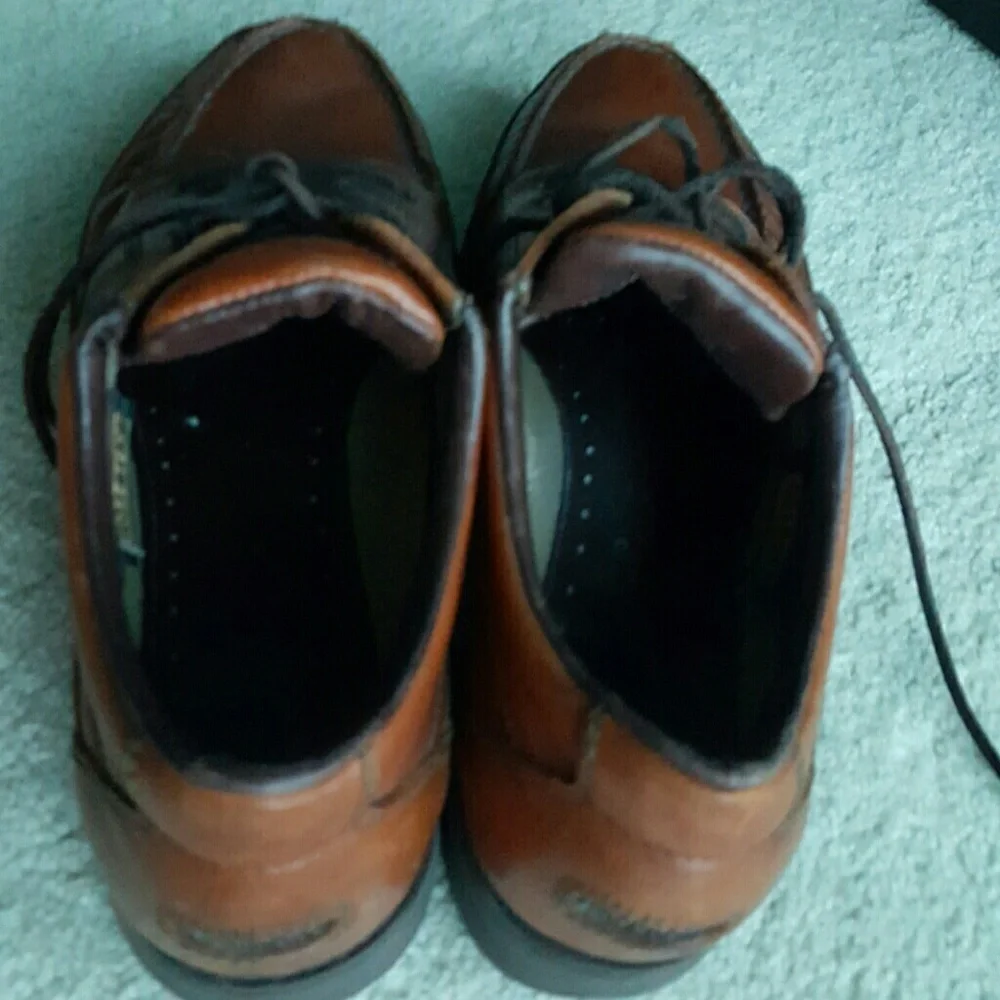Rockport VIBRAM MENS Brown Leather Tie shoes